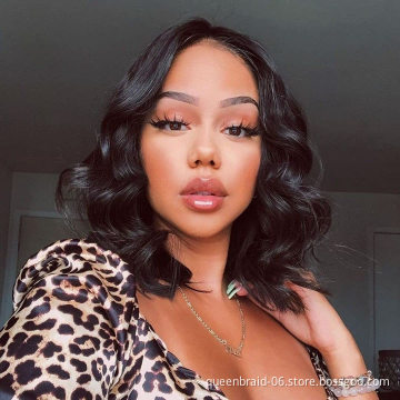 Body Wave Human Hair Lace Closure Wigs Brazilian Hair Lace Front Wig Pre Plucked with Baby Hair Short Wigs For Black Women